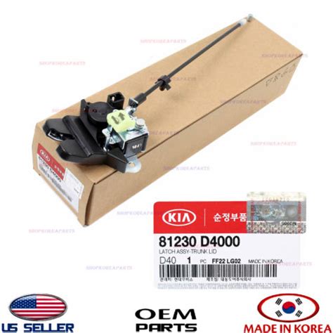 Genuine Trunk Lid Latch Lock Actuator Oem Kia Optima