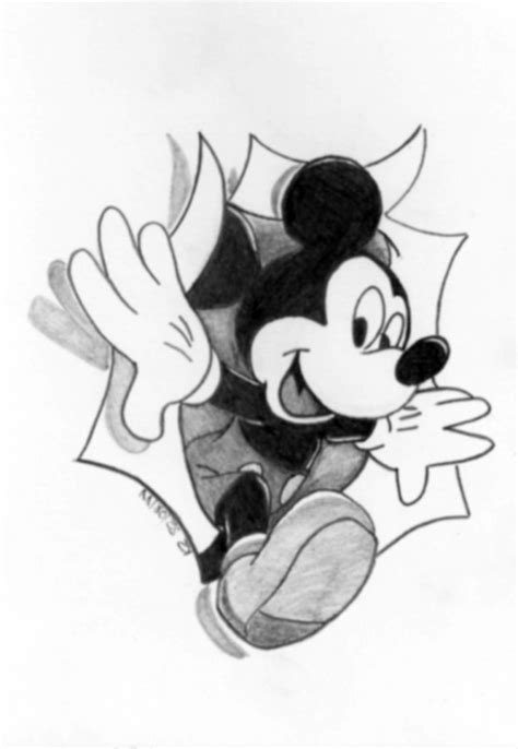 Mickey Mouse Pencil Drawing Disney Drawing Mickey Mouse Drawings