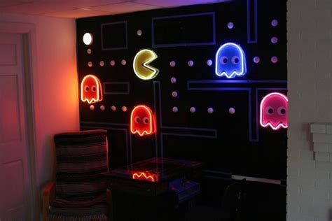 Pin By Hastylion On Neon Nerd Room Video Game Room Design Game Room Decor