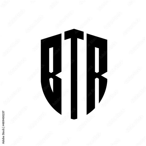 BTR letter logo design. BTR modern letter logo with black background. BTR creative letter logo ...