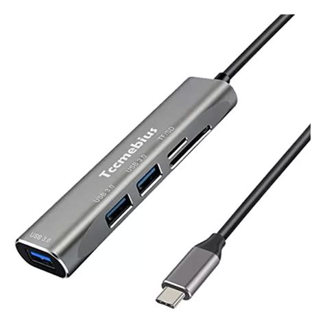 Hub Usb C De Tccmebius Adaptador Extensor En Con Puer Cuotas