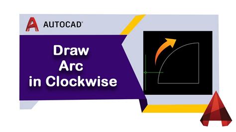 How To Draw Arc In Clockwise Direction In Autocad Youtube