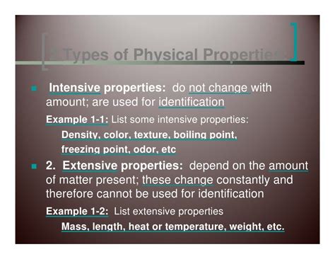 Properties Of Matter