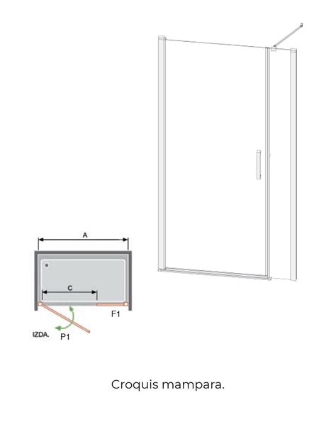 Mampara De Ducha Fijo M S Abatible Nardi De Kassandra