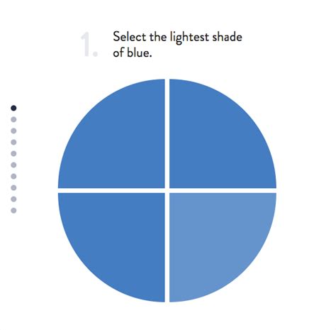 Color perception test