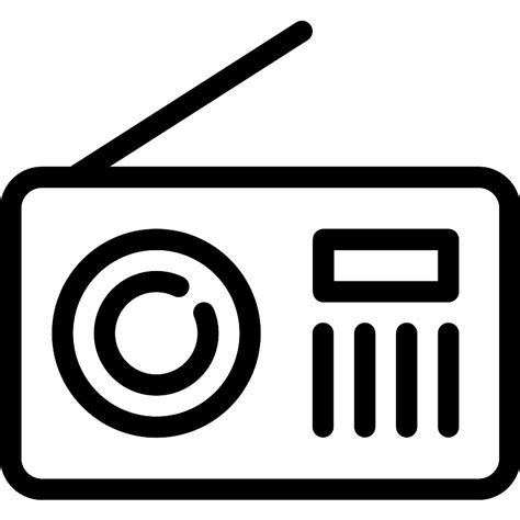 Vintage Radio Vector SVG Icon SVG Repo