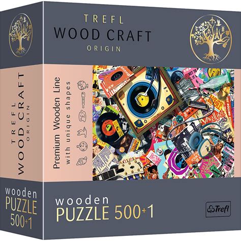 Trefl Puzzle Wood Craft W świecie muzyki 501 el Kids Euroswan