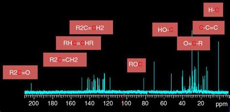 C Spectrum Of The Sample With Assignment To Different Groups Of