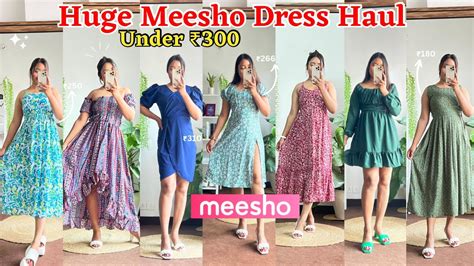 Best Meesho Dresses Under ₹500 Try On Haul 2023 Maxi Midi A Line