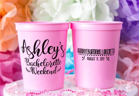 Bachelorette Cups Bachelorette Party Favor Custom Party Cup Etsy