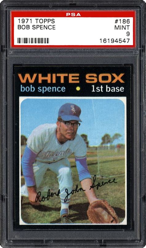 1971 Topps Bob Spence Psa Cardfacts®