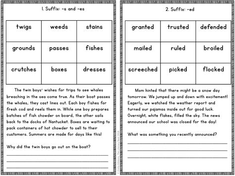 Decodable Passages For Prefixes And Suffixes Freebie The Literacy Nest