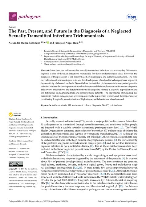 Pdf The Past Present And Future In The Diagnosis Of A Neglected Sexually Transmitted