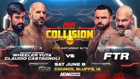 Wheeler Yuta And Claudio Castagnoli Vs Ftr Added To 68 Aew Collision