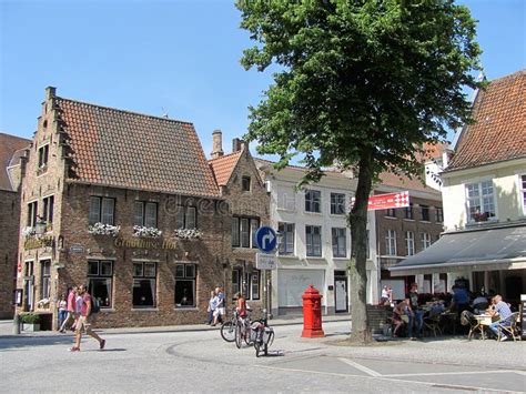 Beautiful Medieval Landmark in the City of Bruges, Belgium Editorial ...