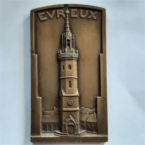 Medaille Plaque En Bronze Evreux Centenaire De La Caisse D Pargne