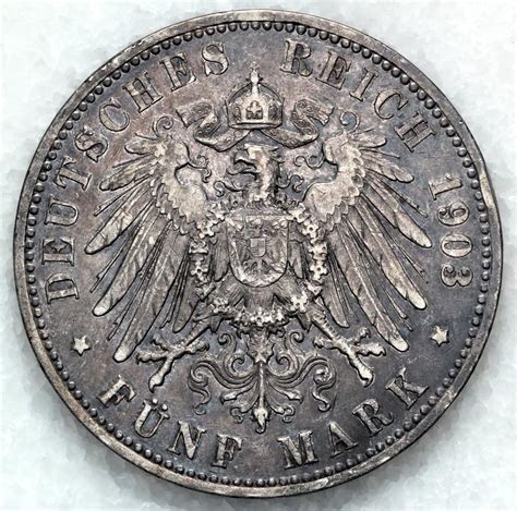 A Germany Mark Prussia Wilhelm Ii Au Silver European Coins