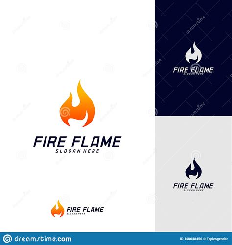 Plantilla Del Vector Del Dise O Del Logotipo De La Llama Del Fuego S