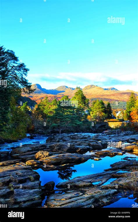 Falls of Dochart Waterfall, Killin, Scotland Stock Photo - Alamy