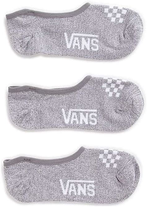 Vans Super No Show Socks Womens And Girls Greywhite Check Womens