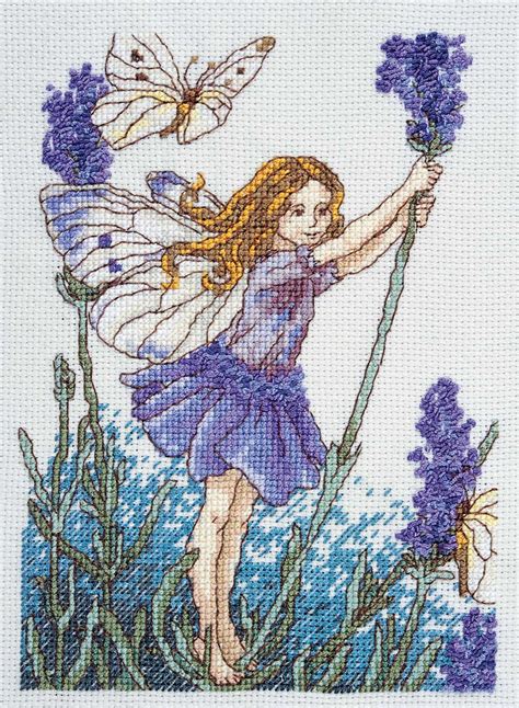 Dmc Cross Stitch Kit Flower Fairies The Lavender Fairy