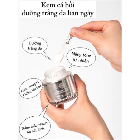 Kem Dưỡng Trắng Da Cá Hồi Cre8Skin HWA SA A CREAM Brightening Tone Up 80g