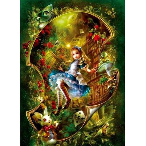 Diamond Painting D Full Drill Girl Crafts Kit Annebuy Alice In