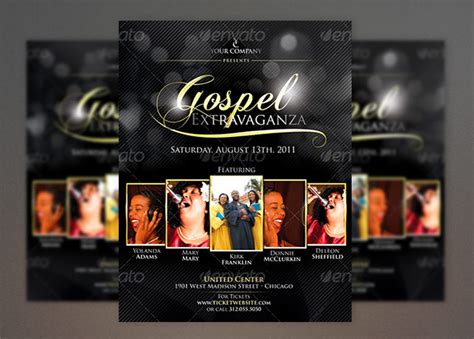 Elegant Gospel Flyer Template Inspiks Market