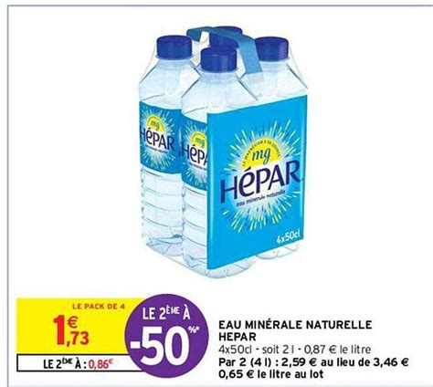 Promo Eau Min Rale Naturelle H Par Chez Intermarch Icatalogue Fr