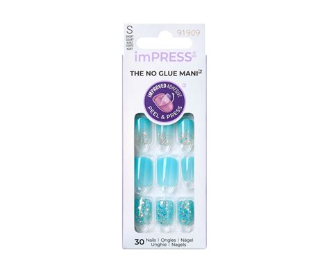 ImPress mini ongles à pression Eternity courts carré ovale 30