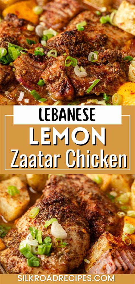 Lebanese Lemon Zaatar Chicken American Recipes