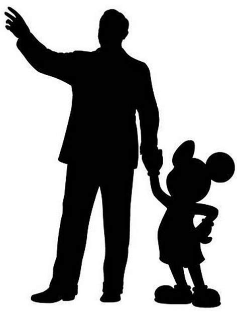 Mickey And Minnie Silhouette Clip Art Library