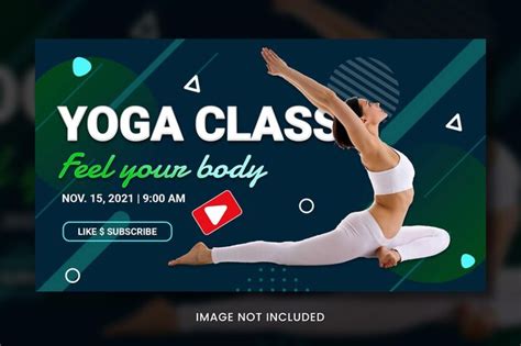 Premium Psd Yoga Youtube Thumbnail Template