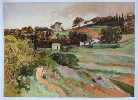 Landscape In Provence Paul Cezanne Hand Painted Oil Painting