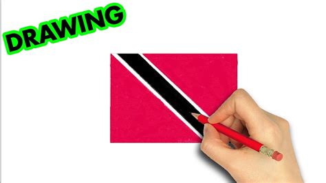 How To Draw Trinidad Flag Art Therapy Youtube