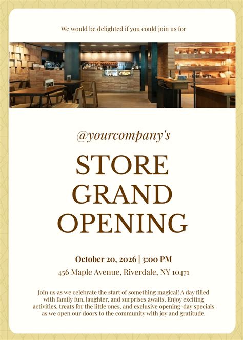 Free Restaurant Grand Opening Invitation Template to Edit Online