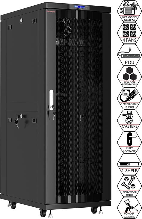 Server Rack On Wheels 32 Inch Deep Network Cabinet Locking It