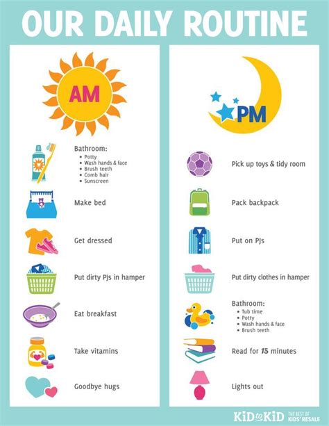 Super Cute Daily Routine Checklist For Your Kids Activities Blog