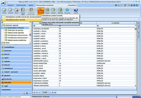 Nexus Gestiune Agricola Asistent Actualizare Pre Uri Arend N