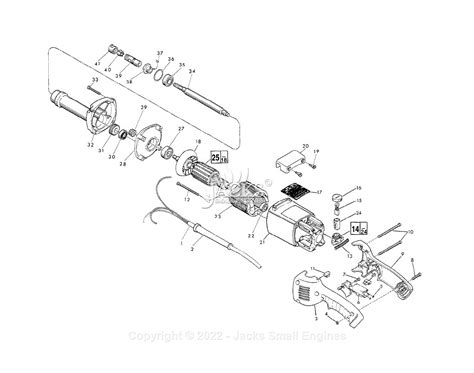 Milwaukee 5196 (Serial 675-8916) Milwaukee 2" Die Grinder Parts Parts ...