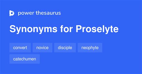 proselyte synonyms  words  phrases  proselyte