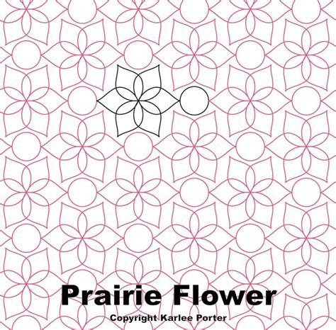 Prairie Flower | Prairie flower, Quilt patterns, Quilting designs