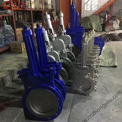 Low Pressure Pn10 Electric Actuator Knife Gate Valve China Pneumatic Knife Gate Valve And