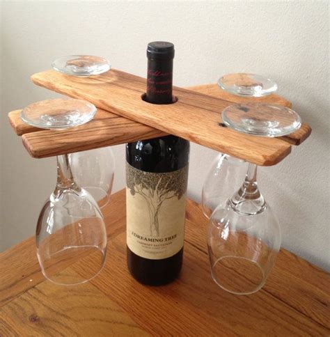 Reclaimed Wood Wine Glass Holder Wine Glass By Gnarledoakcreations 18