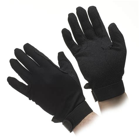 Deluxe Black Beaded Grip Gloves Grip Gloves Gloves Online