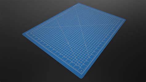 Cutting Mat Self Healing Blue 3d Model 15 3ds Obj Lxo Ma Max Fbx C4d Blend Free3d