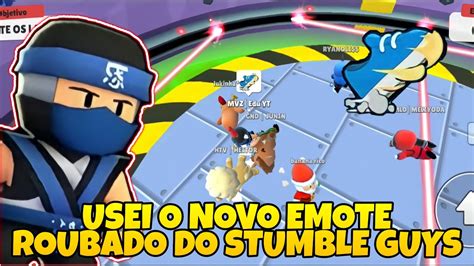 Usei O Novo Emoji Roubado Do Stumble Guys Fim Do Stumble Guys YouTube