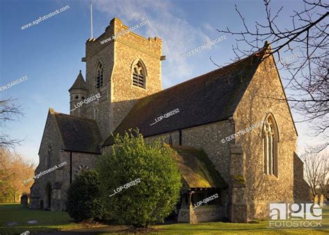 England, Essex, Pleshey , The old church of the Holy Trinity at Pleshey ...