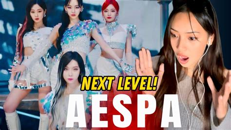 First time Reacting to AESPA 에스파 Next Level MV YouTube