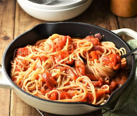 Roasted Red Pepper Pasta With Tomatoes Everyday Healthy Recipes